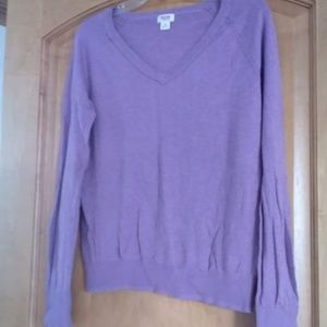 Light V-Neck Purple Sweater by Mossimo